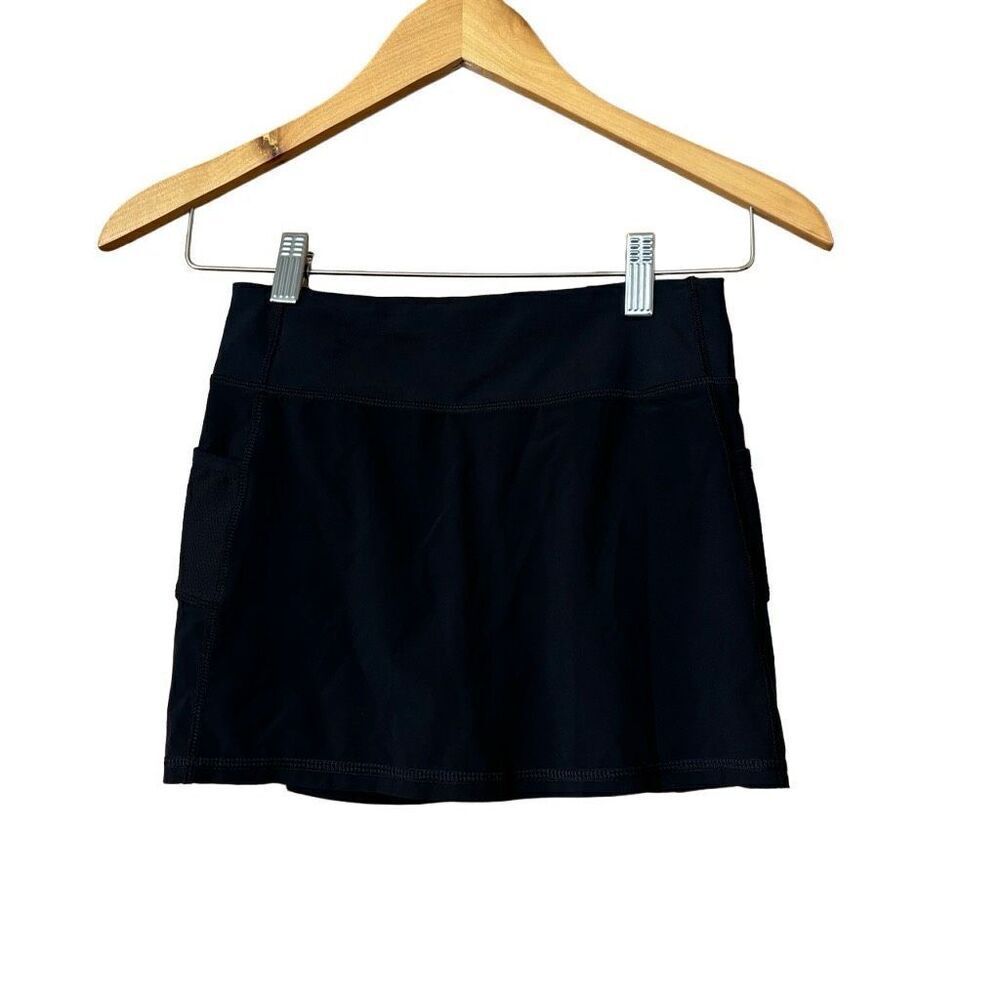 Athleta girls skirt skort black‎ medium 8 / 10